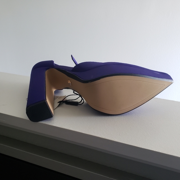 Zara Purple platform block heel - Picture 3 of 6
